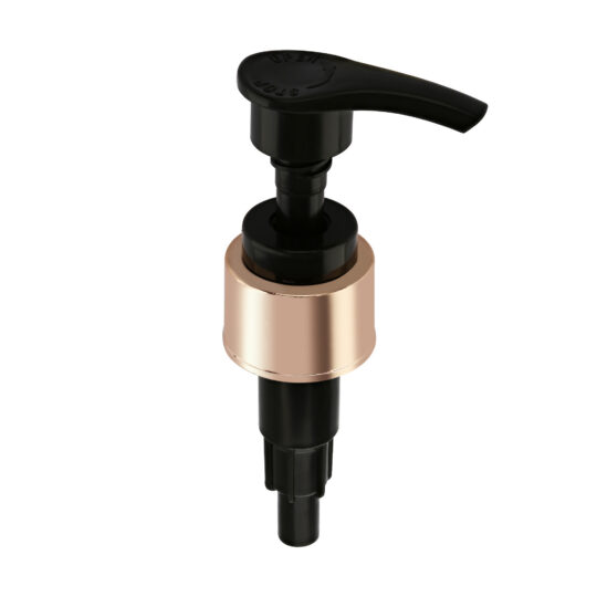 Lotion Pump – Screw Lock Down / 24/410 / Regular / Smooth / UV Metalising / Rose Gold / Black / Custom Length