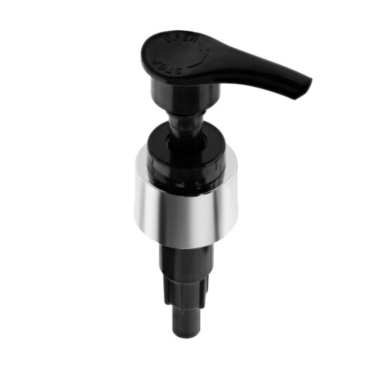 Lotion Pump – Screw Lock Down / 24/410 / Regular / Smooth / UV Metalising / Silver / Black / Custom Length