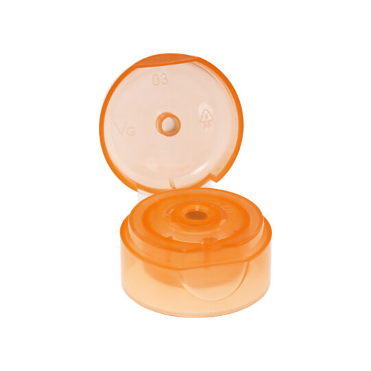 Tube Closures Snap on – 35mm / 3mm / Transparent Orange
