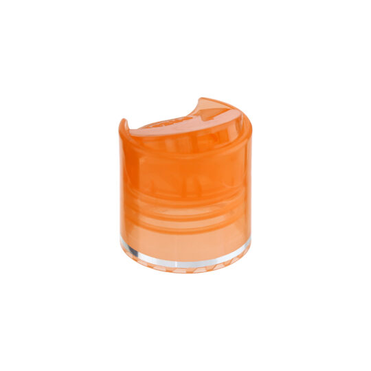 Flip Top Cap – 28/410 / Natural / Hot Foil Banding / Blue
