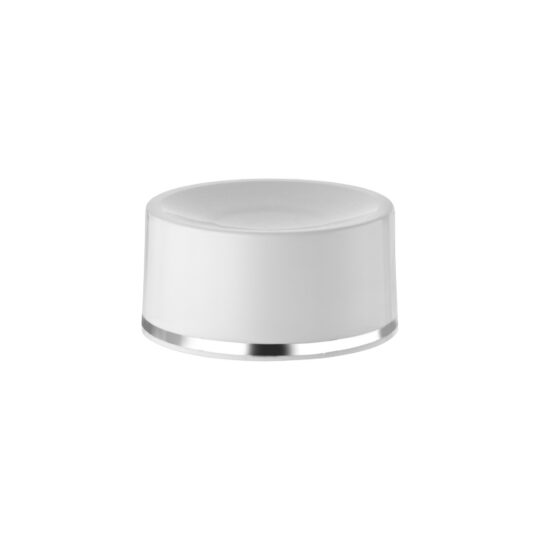Stand up Cap – 35mm / White / Hot Foil Banding / Silver