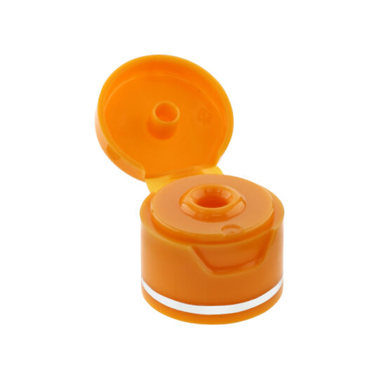 Flip Top Cap – 24/415 / Natural / Hot Foil Banding / Rose Gold