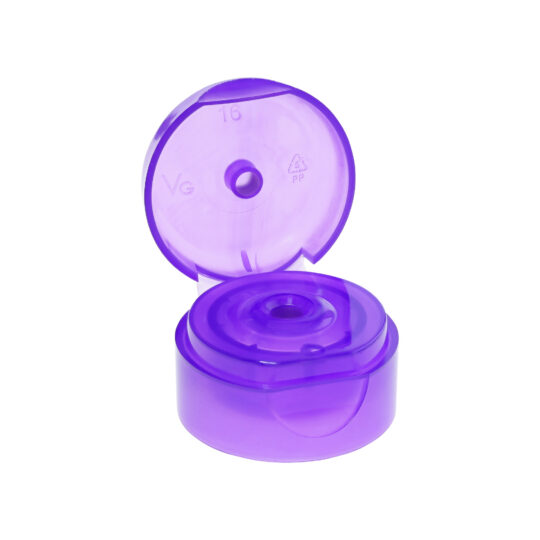 Tube Closures Snap on – 35mm / 3mm / Transparent Violet