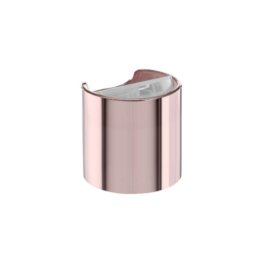 Disc Top Cap – 28/410 / Glossy / Natural / Aluminium Sleeve / Rose Gold