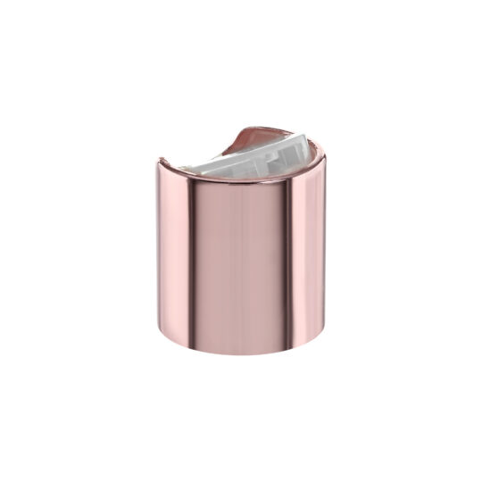 Disc Top Cap – 20/410 / Glossy / Natural / Aluminium Sleeve / Rose Gold