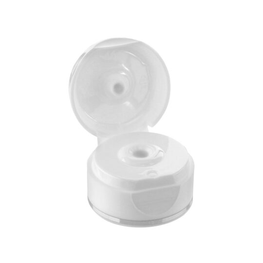 Tube Closures Snap on – 35mm / White / Hot Foil Banding / Silver
