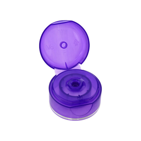 Disc Top Cap – 20/410 / Glossy / Natural / Hot Foil Banding / Blue