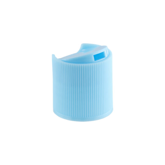 Disc Top Cap – 24/410 / Ribbed / Blue