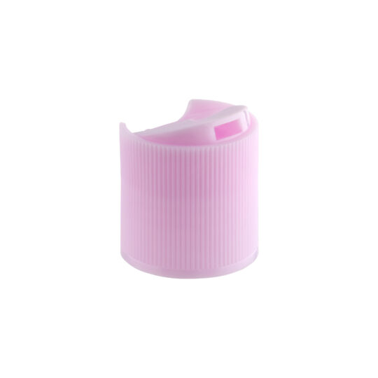 Disc Top Cap – 24/410 / Ribbed / Pastel Pink