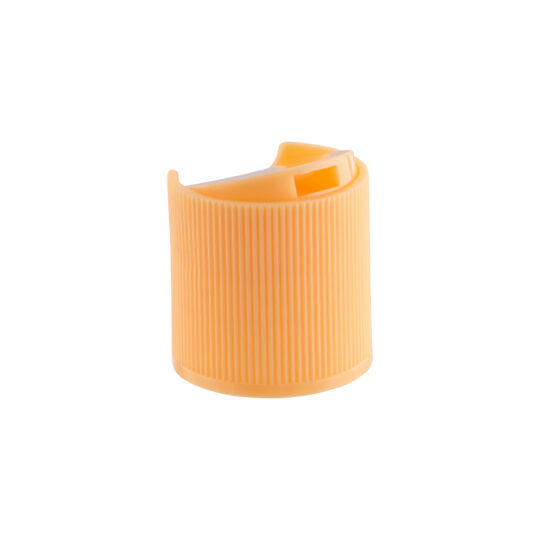 Disc Top Cap – 24/410 / Ribbed / Pastel Orange