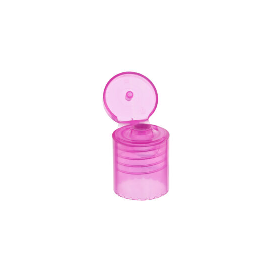 Flip Top Cap – 20/415 Tall neck / Transparent Pink / 3mm