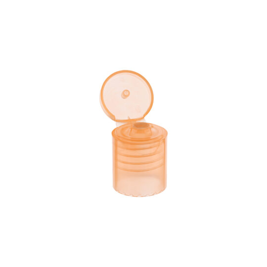 Flip Top Cap – 20/415 Tall neck / Transparent Orange / 3mm