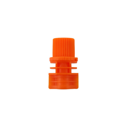 Spout & Cap – 8.6mm / Ribbed / Light Orange