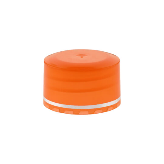Screw Cap – 28/410 / Transparent Orange / Hot Foil Banding