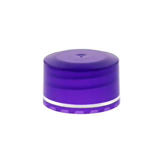 Screw Cap – 28/410 / Transparent Violet / Hot Foil Banding