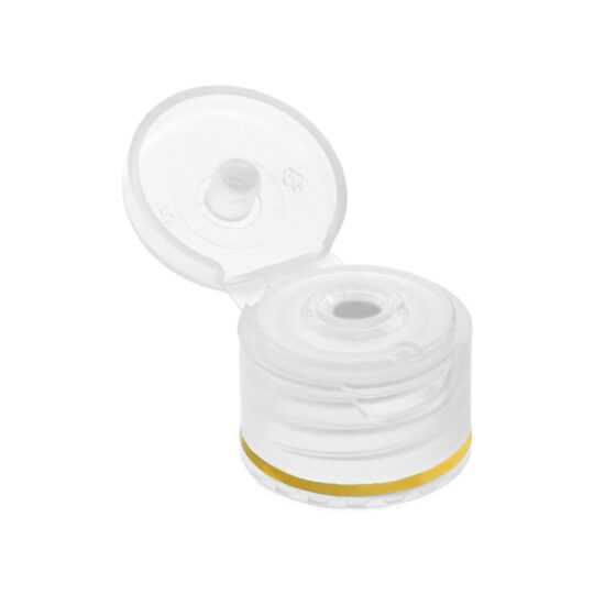 Flip Top Cap – 20/410 / Natural / Hot Foil Banding / Gold